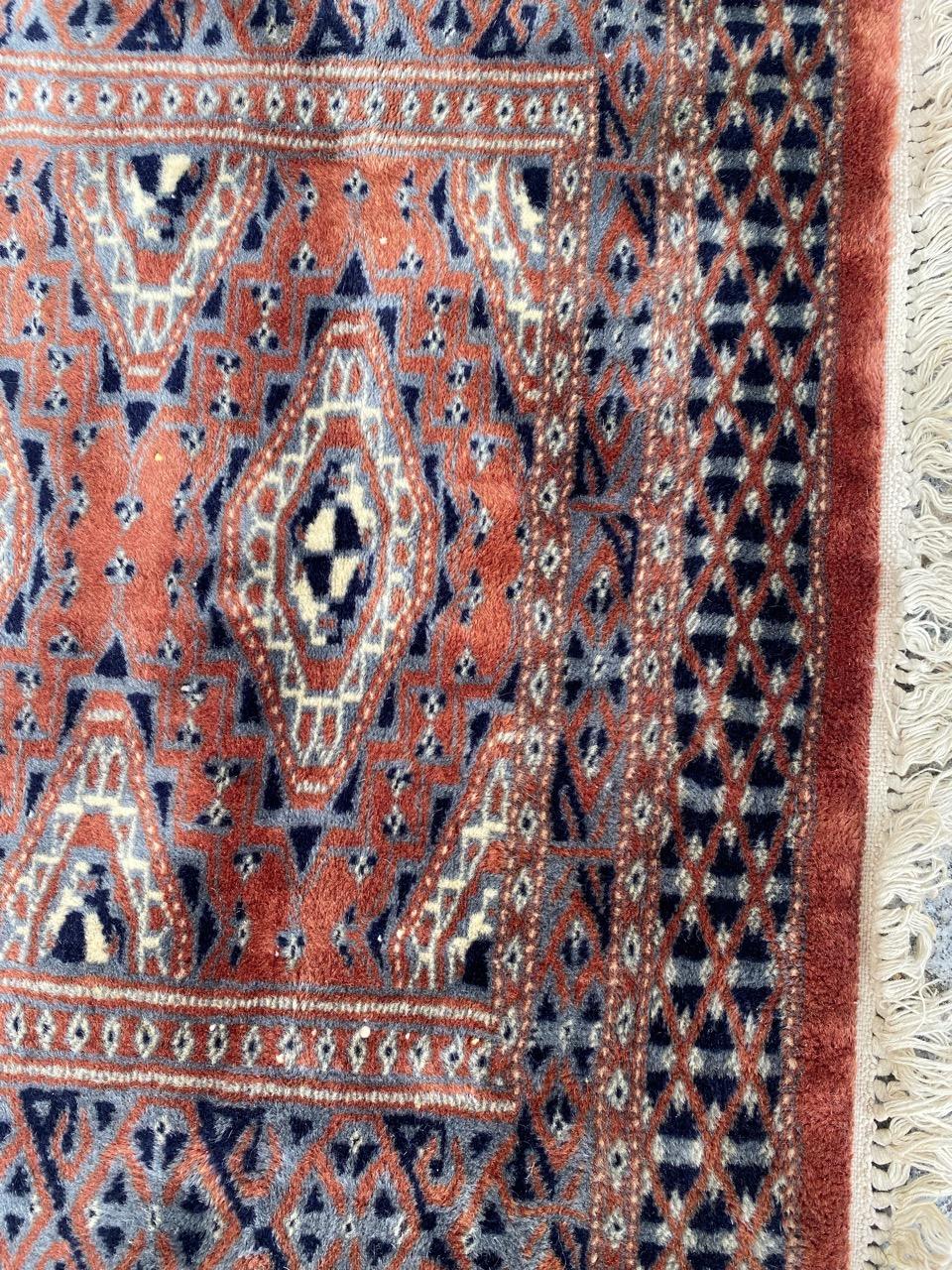 Tribal Bobyrug’s Pretty Little Vintage Pakistani Rug For Sale