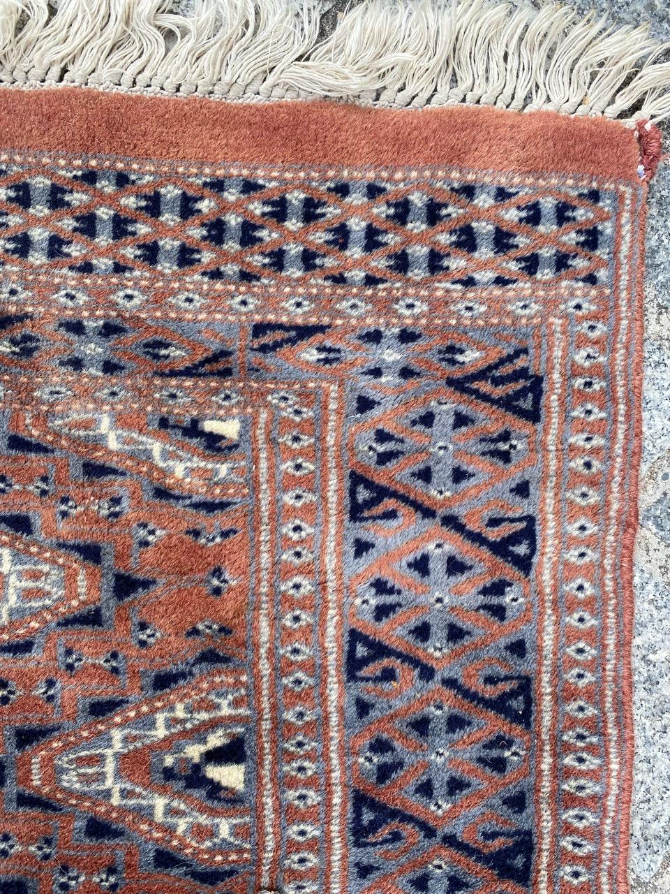 Bobyrug’s Pretty Little Vintage Pakistani Rug For Sale 1