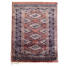 Bobyrug's Hübscher kleiner pakistanischer Vintage-Teppich