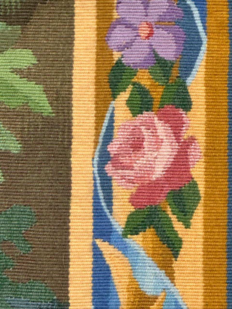 Hübscher französischer Aubusson-Wandteppich aus der Mitte des 20. im Angebot 4