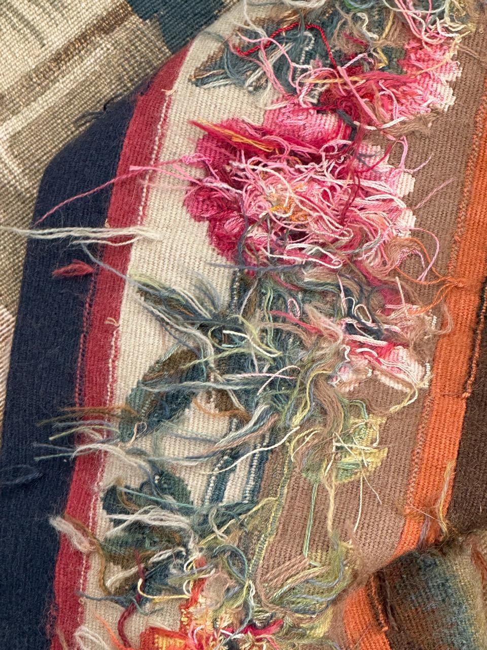 Pretty mid 20th century french Aubusson tapestry For Sale 13