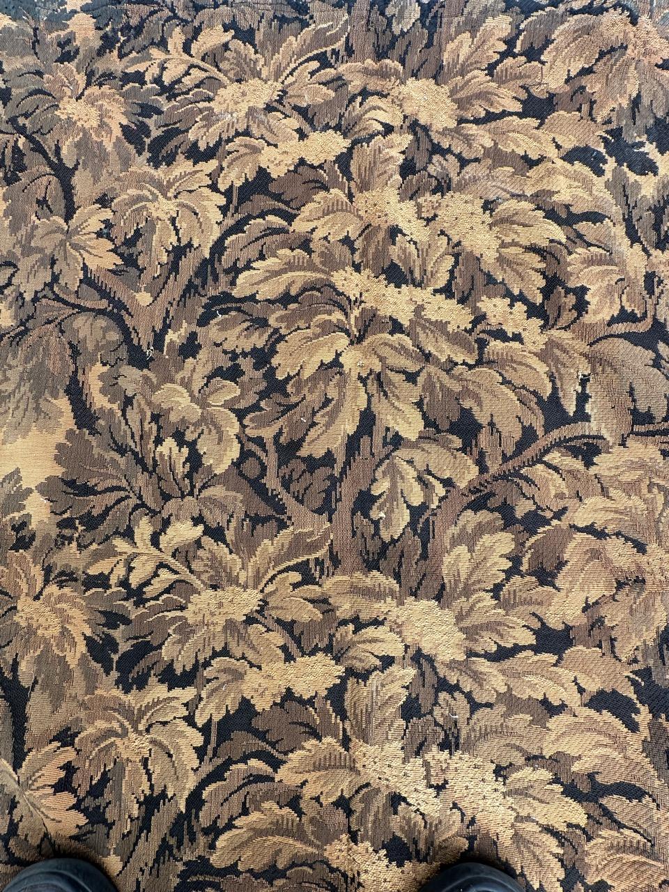 Jolie tapisserie française ancienne de style Aubusson en jacquard en vente 8