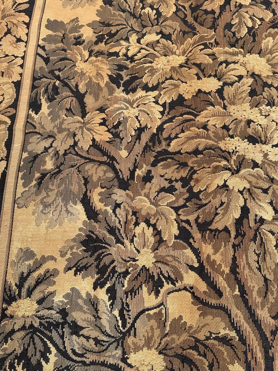 Schöner französischer Jacquard-Wandteppich im Aubusson-Stil des antiken Jahrhunderts im Angebot 11