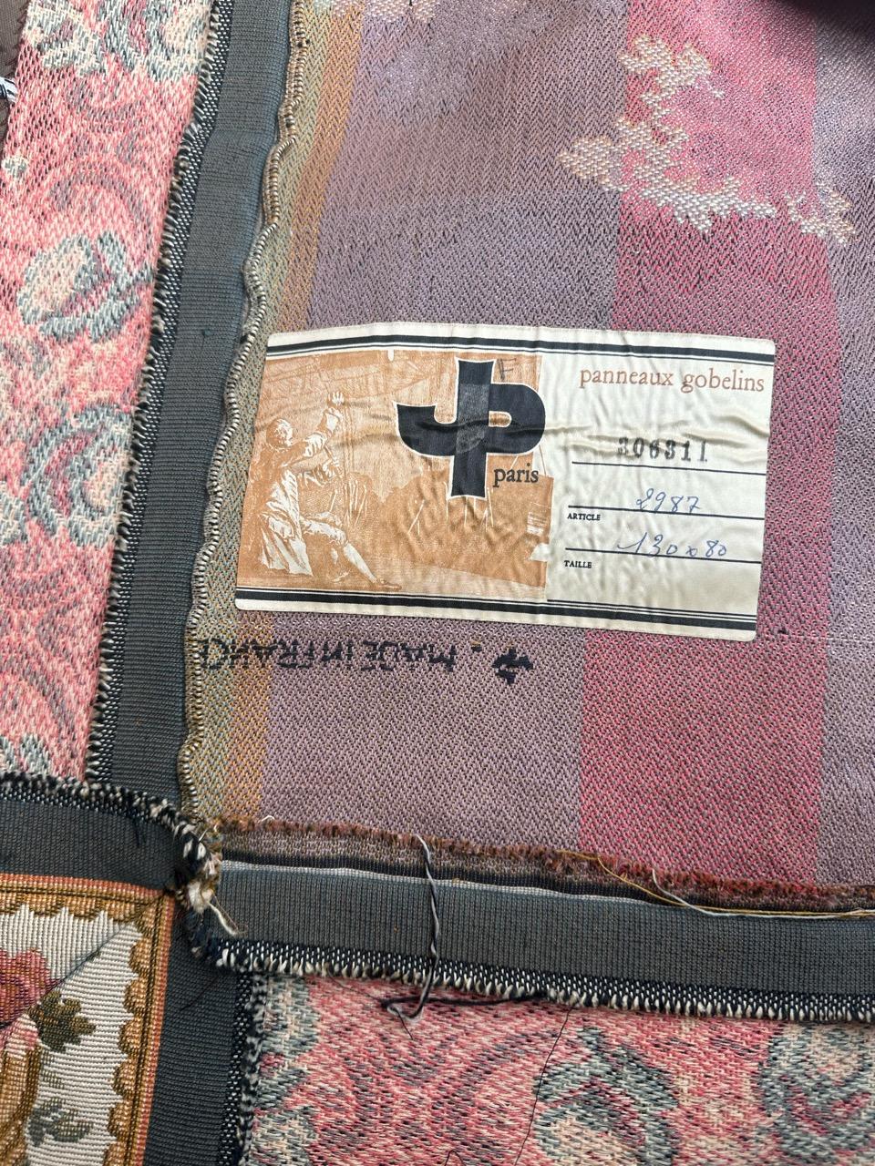 Jolie tapisserie en jacquard de style Aubusson, 