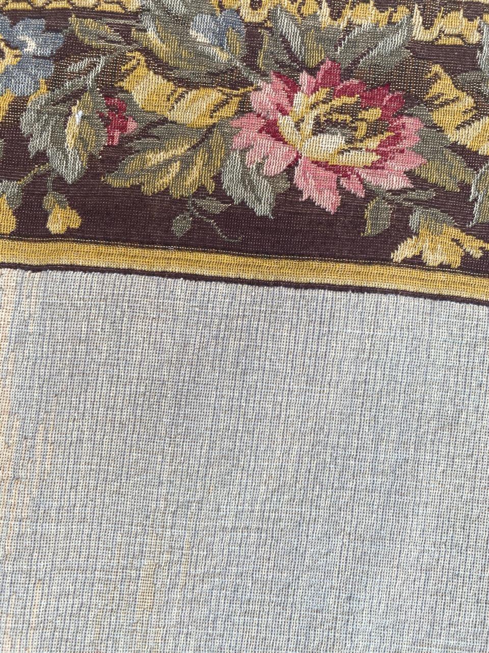 Pretty Mid Century French Aubusson Style Jaquar Tapestry 5