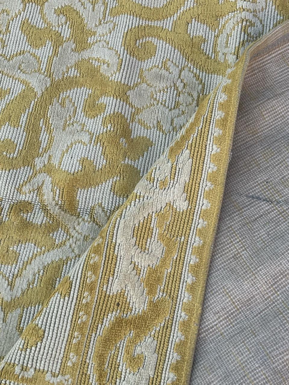 Pretty mid century French Cogolin decorative rug For Sale 10