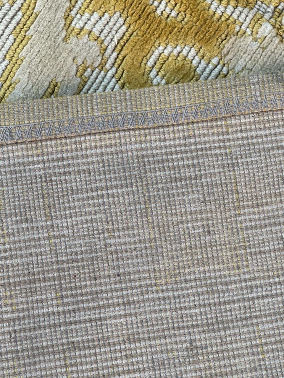 Pretty mid century French Cogolin decorative rug For Sale 11