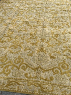 Pretty mid century French Cogolin decorative rug