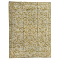 Vintage Pretty mid century French Cogolin decorative rug