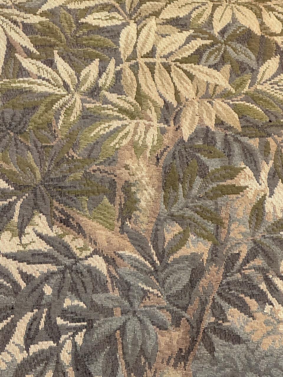 grazioso arazzo jacquard francese della metà del secolo 