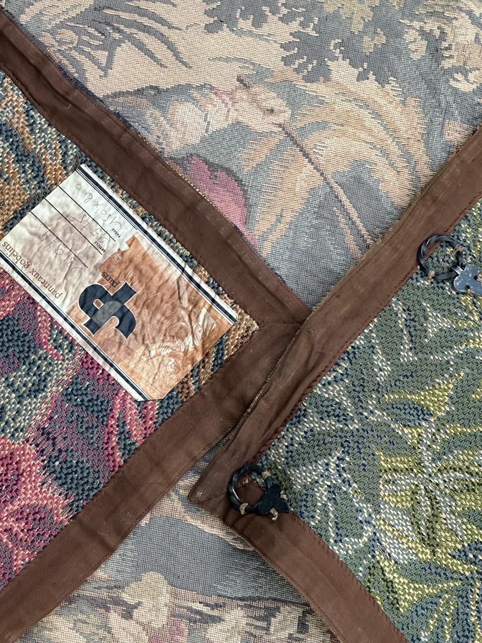 grazioso arazzo jacquard francese della metà del secolo 