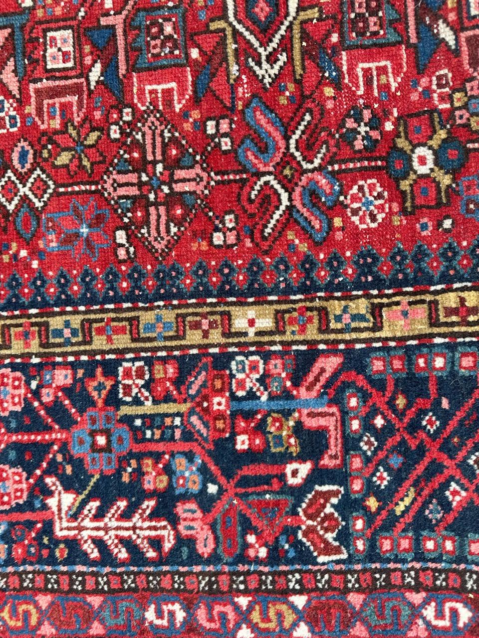 Pretty mid century Heriz Gharaje rug For Sale 6