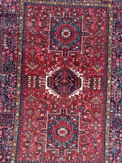 Pretty mid century Heriz Gharaje rug