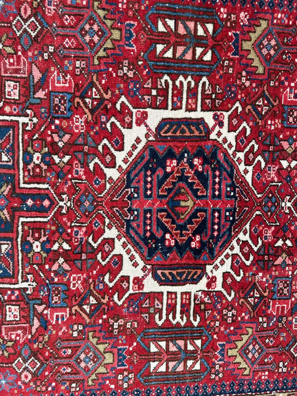 Pretty mid century Heriz Gharaje rug For Sale 1