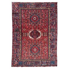 Pretty mid century Heriz Gharaje rug