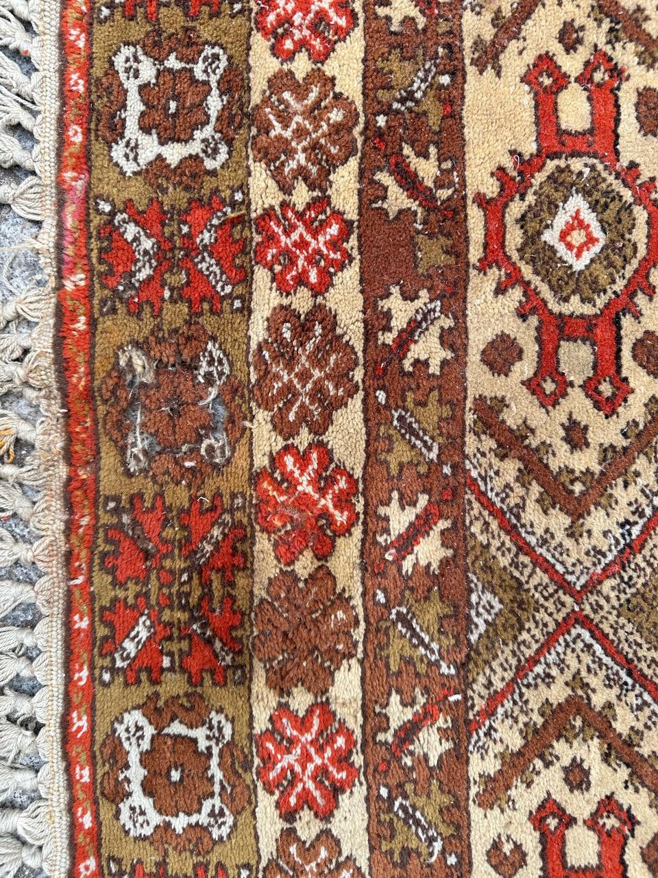 Pretty mid century Moroccan tribal rug For Sale 4
