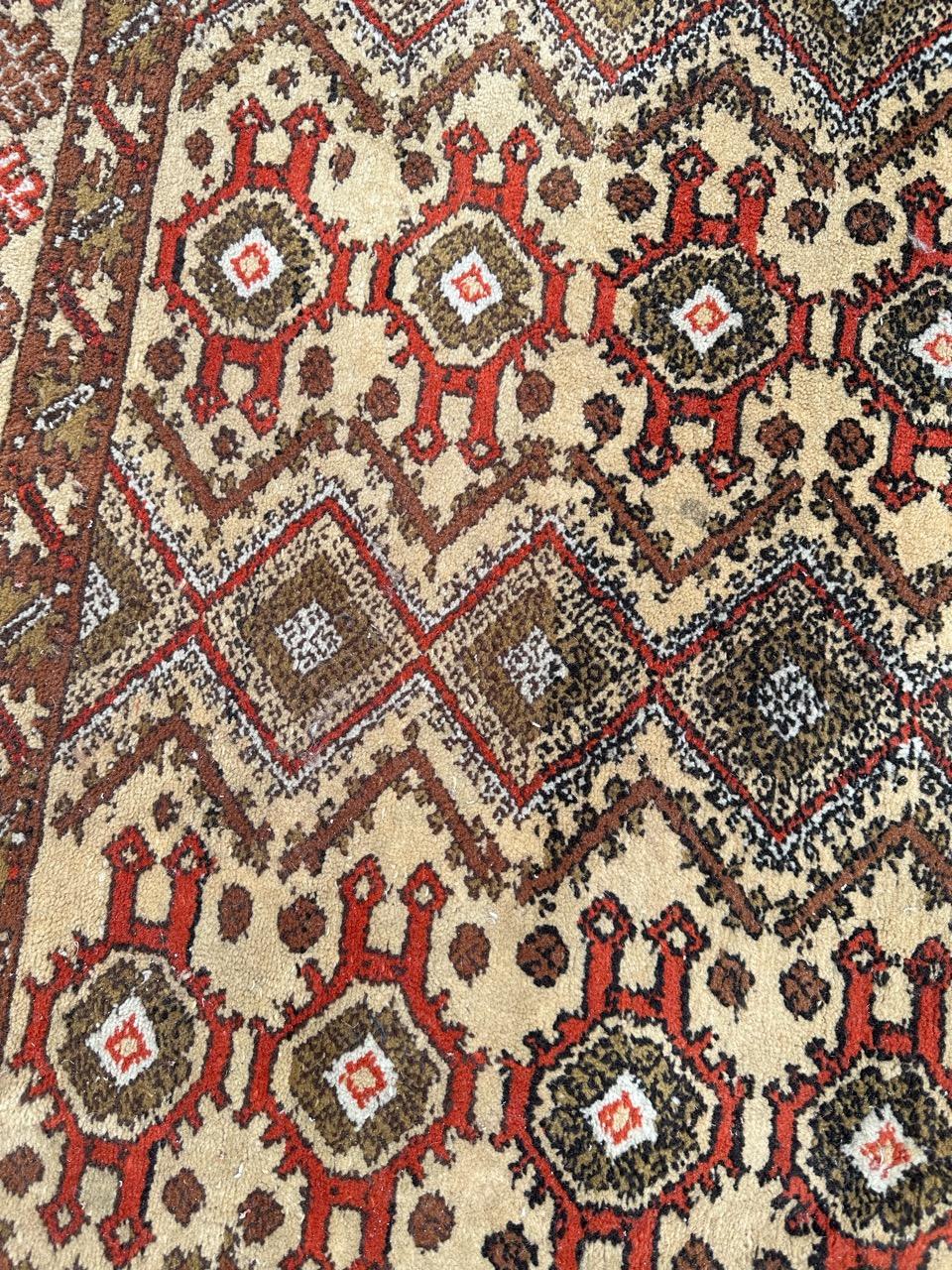 Pretty mid century Moroccan tribal rug For Sale 6