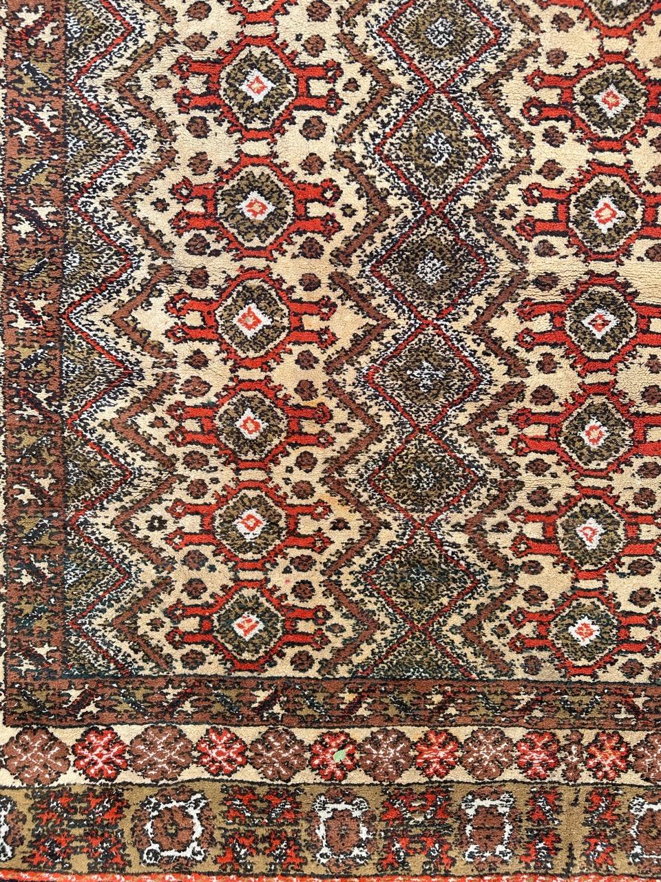 20th Century Pretty mid century Moroccan tribal rug For Sale
