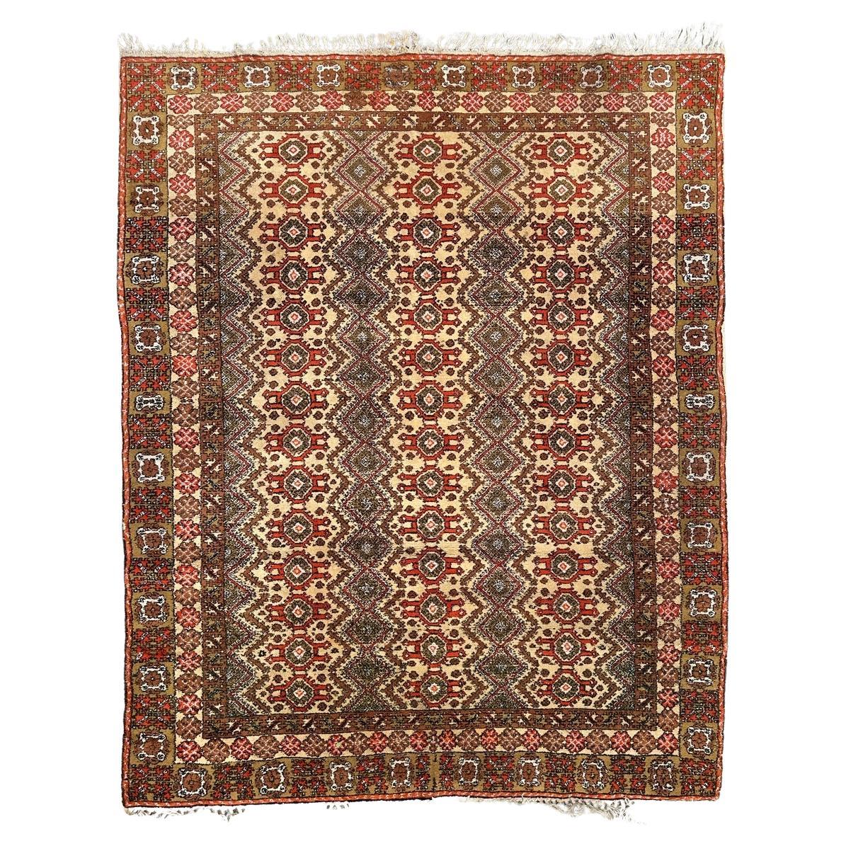 Pretty mid century Moroccan tribal rug For Sale