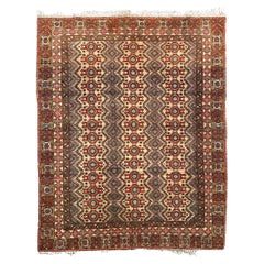 Vintage Pretty mid century Moroccan tribal rug