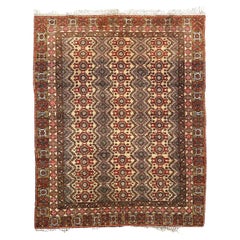 Retro Pretty mid century Moroccan tribal rug