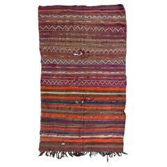 Retro Pretty mid century Moroccan tribal rug