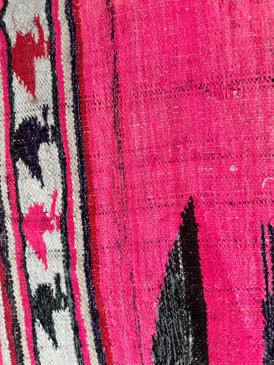 Pretty mid century South American woven tapestry rug For Sale 3