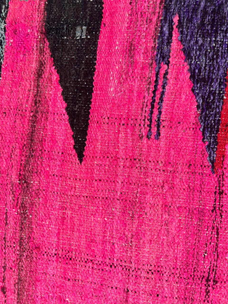 20th Century Pretty mid century South American woven tapestry rug For Sale