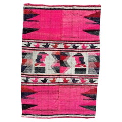 Pretty mid century South American woven tapestry rug