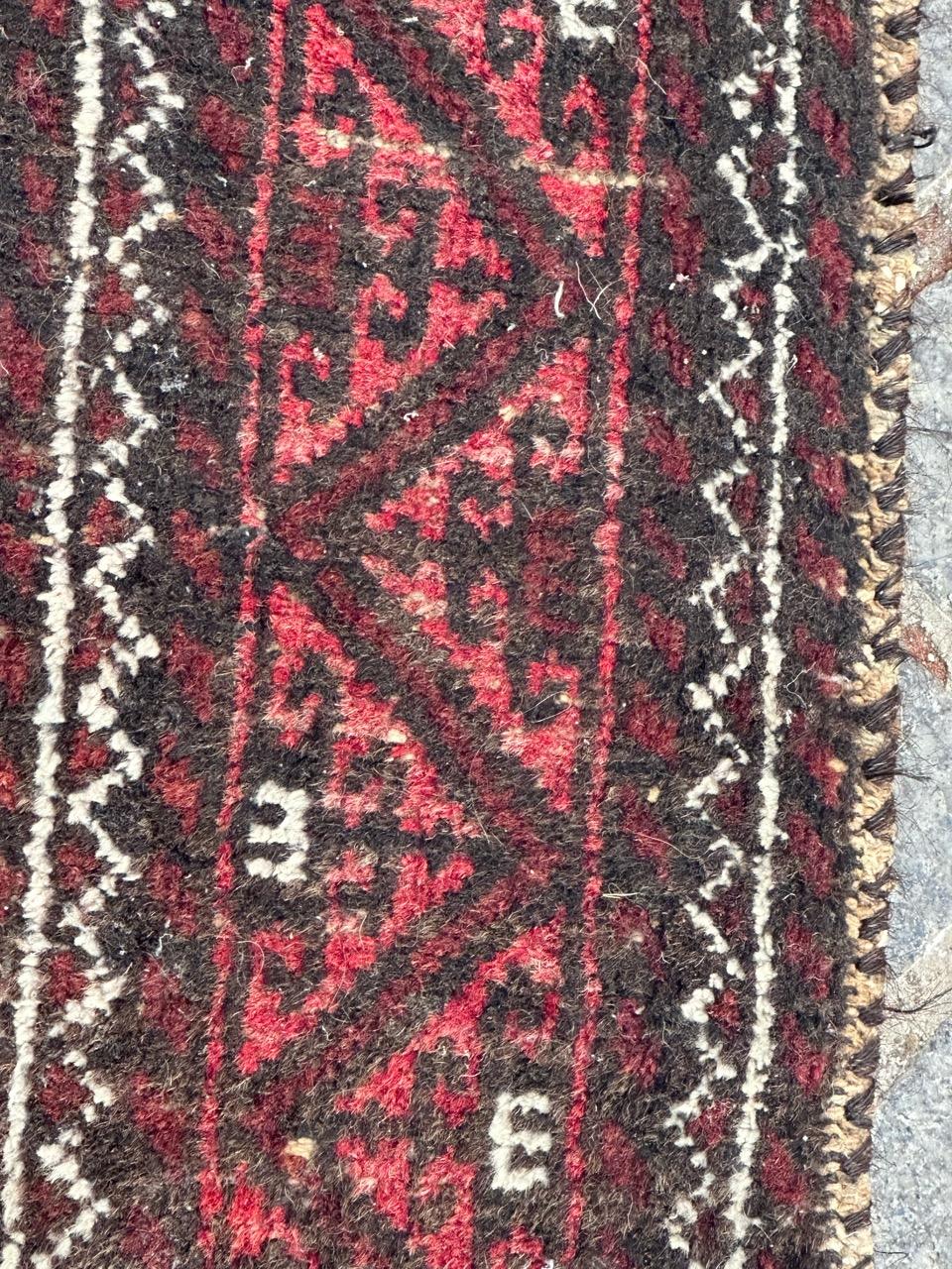 Jolie baluchon turkmène du milieu du siècle dernier en vente 7