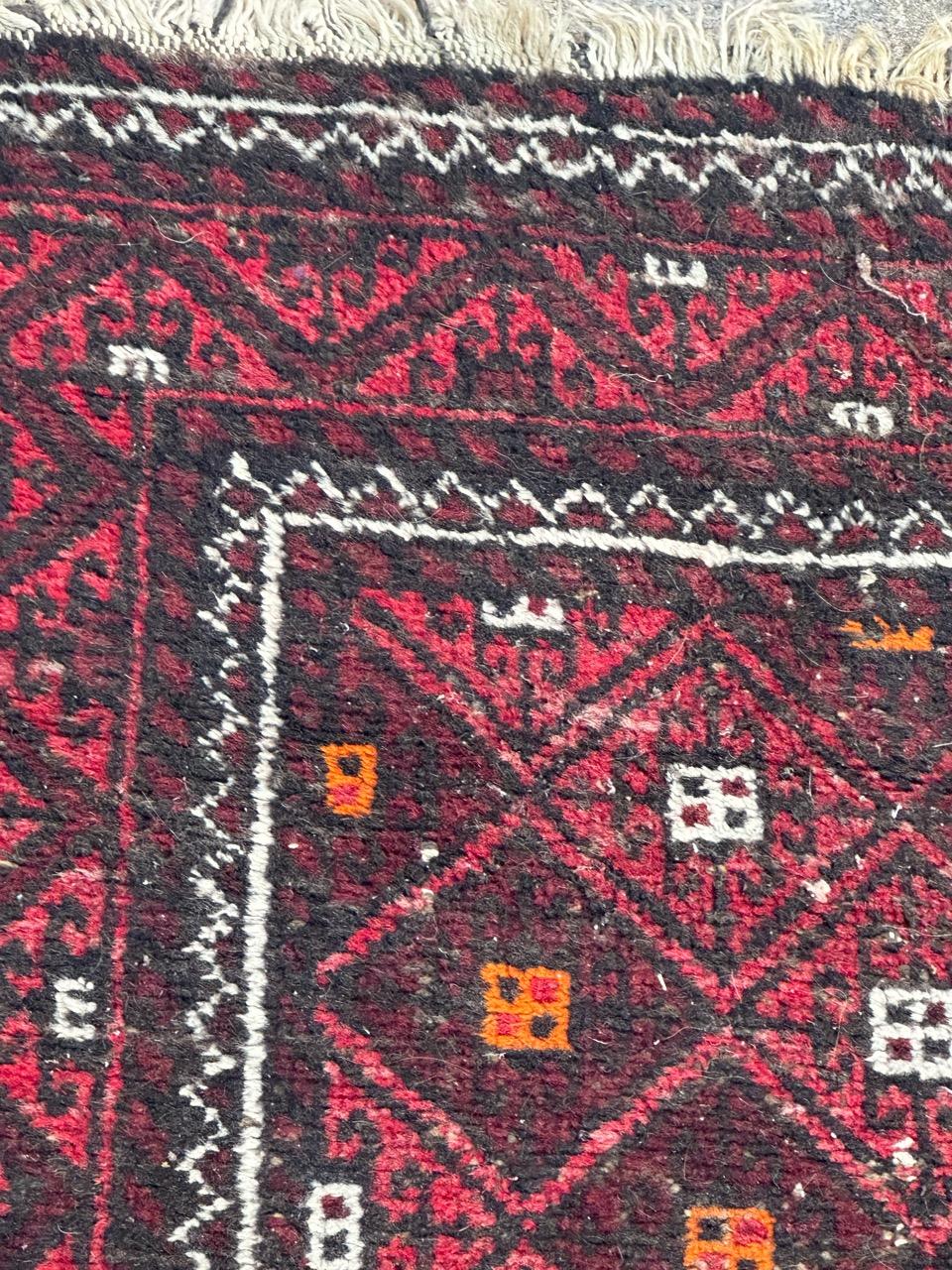 20ième siècle Jolie baluchon turkmène du milieu du siècle dernier en vente
