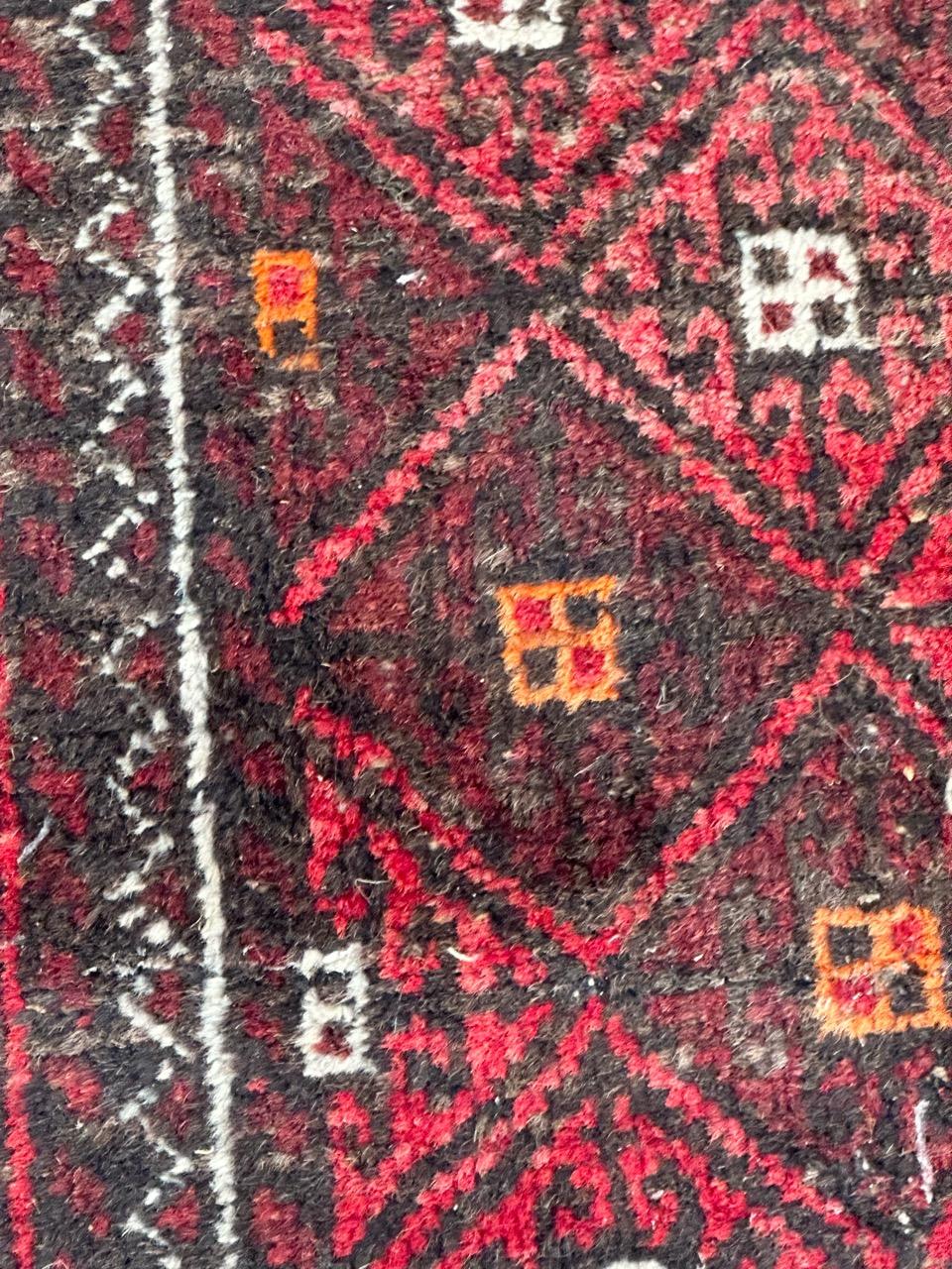 Jolie baluchon turkmène du milieu du siècle dernier en vente 1