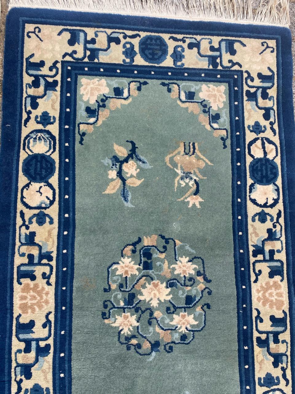 Pretty Pair of Chinese Beijing Art Deco Rugs In Good Condition In Saint Ouen, FR