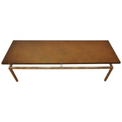 Pretty Rectangular Coffee Table, 1960s, by Roger Thibier, France