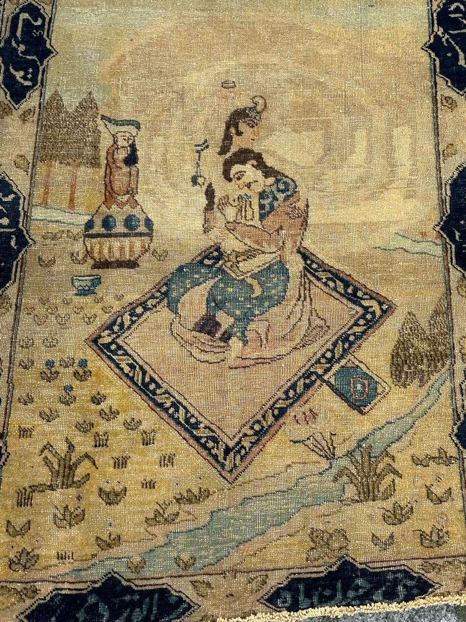 Bellissimo tappeto Tabriz antico con un bel disegno e bellissimi colori naturali, interamente e finemente annodato a mano con lana su base di cotone.

✨✨✨
