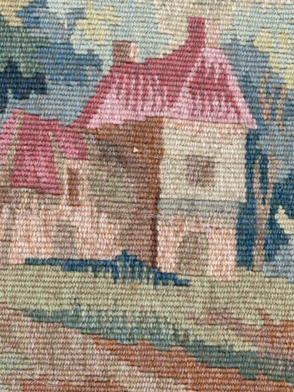 Schöner kleiner französischer Aubusson-Wandteppich des 20. Jahrhunderts im Angebot 8