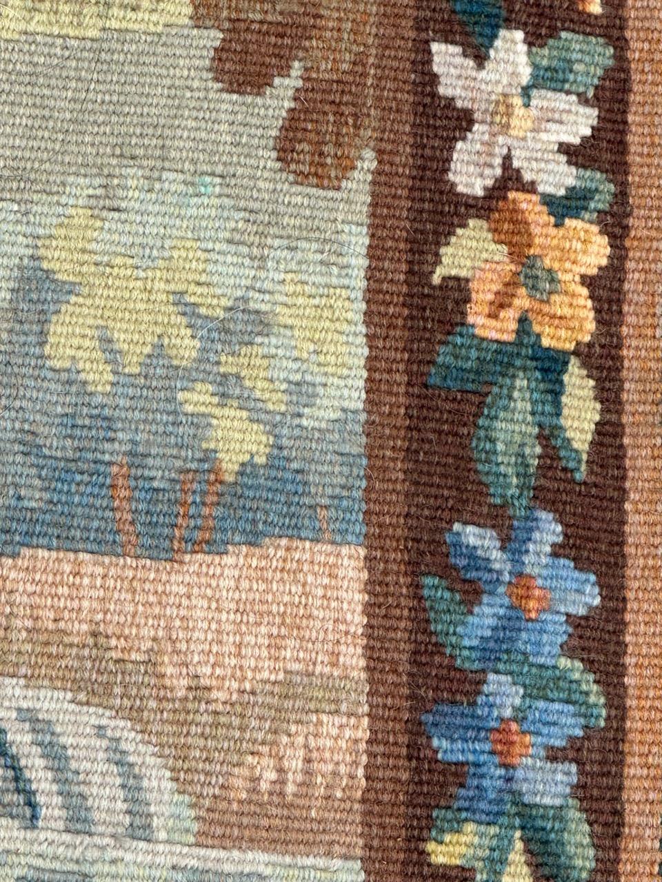 Schöner kleiner französischer Aubusson-Wandteppich des 20. Jahrhunderts im Angebot 2