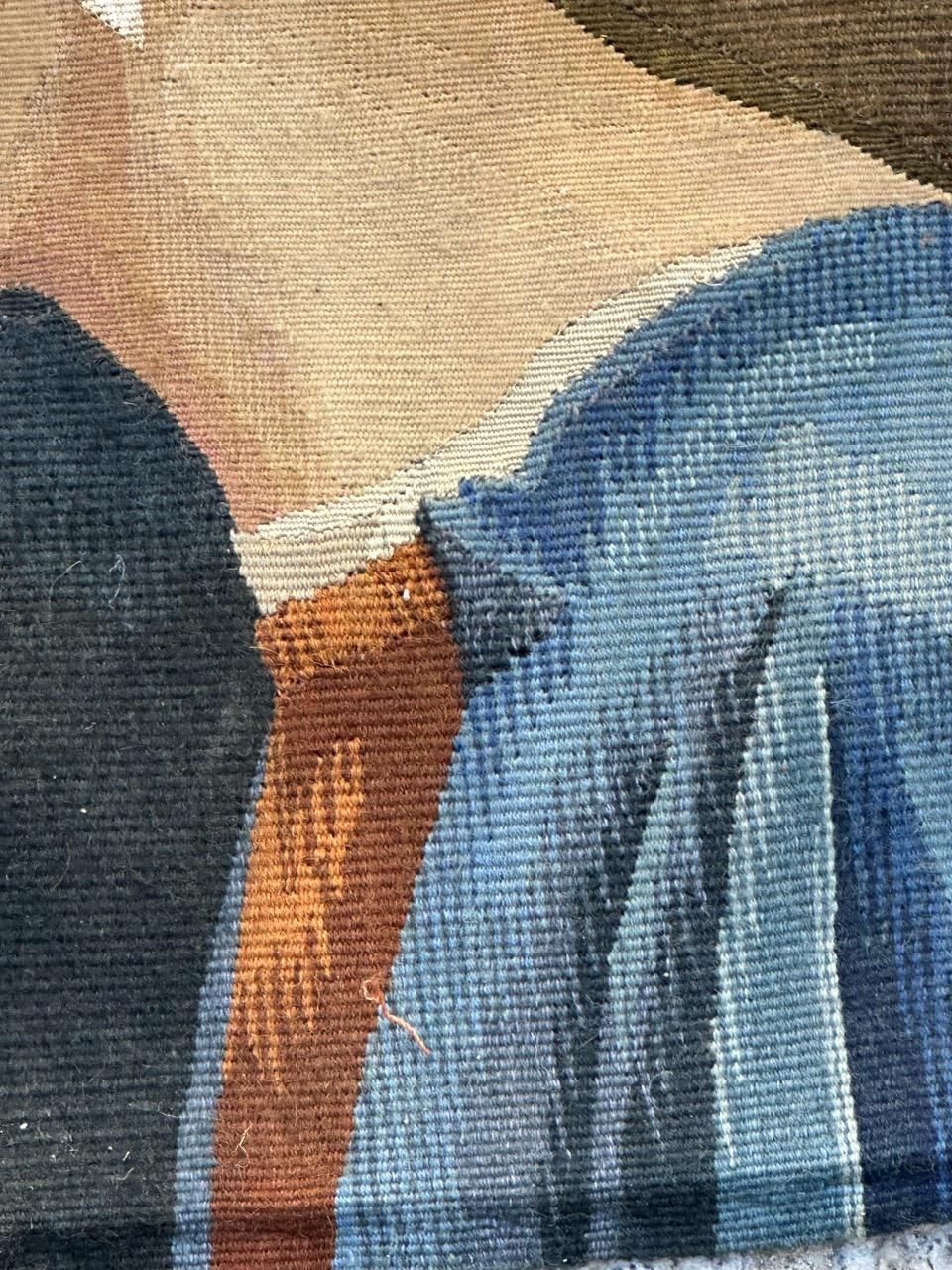 Tessuto a mano Grazioso arazzo Aubusson antico francese tessuto a mano 