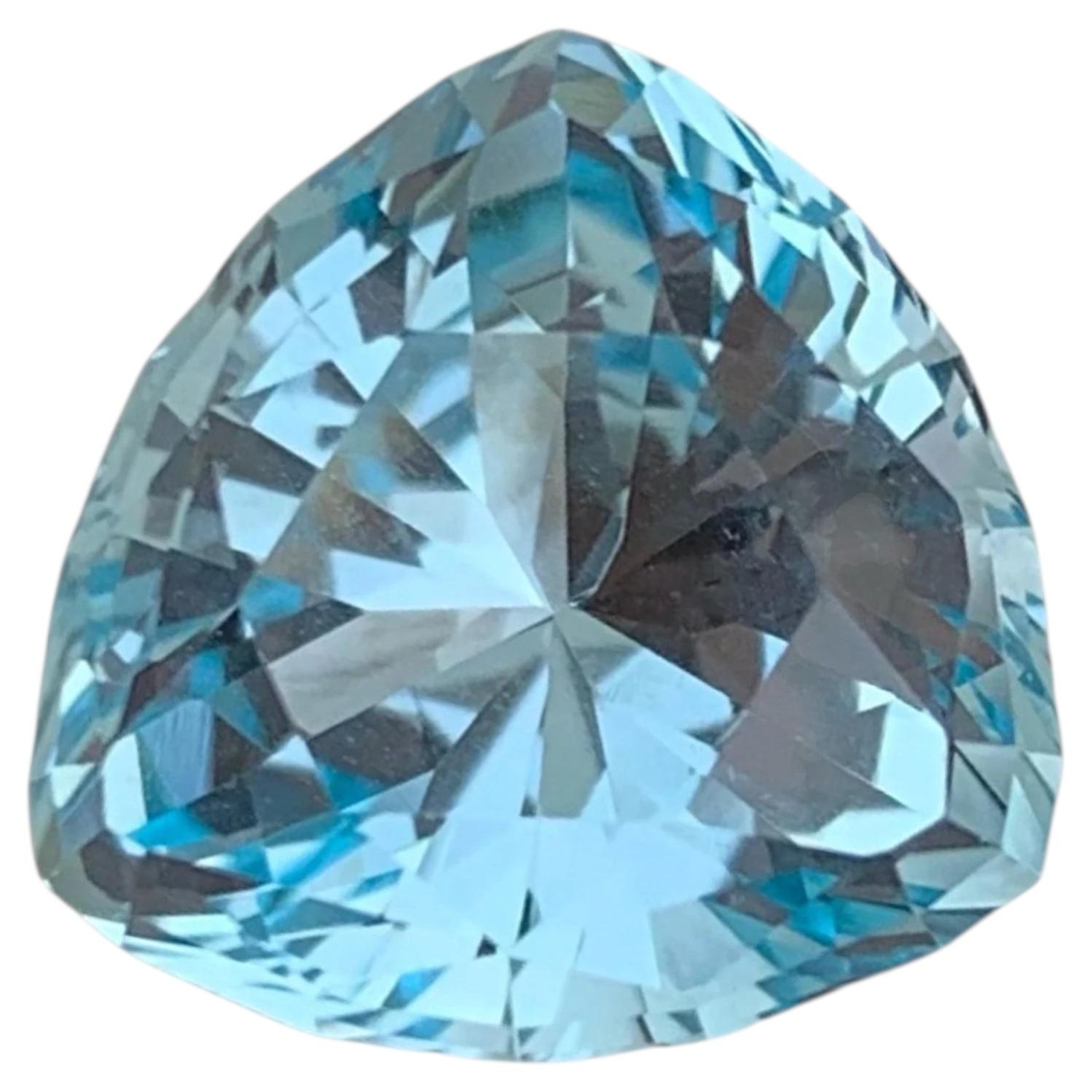 Pretty Swiss Blue Topaz Loose Gemstone 7.55 Carats Lovely Topaz Stone