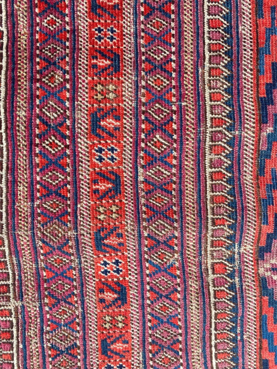 Bobyrug’s Pretty Very Fine Turkmen Rug For Sale 1