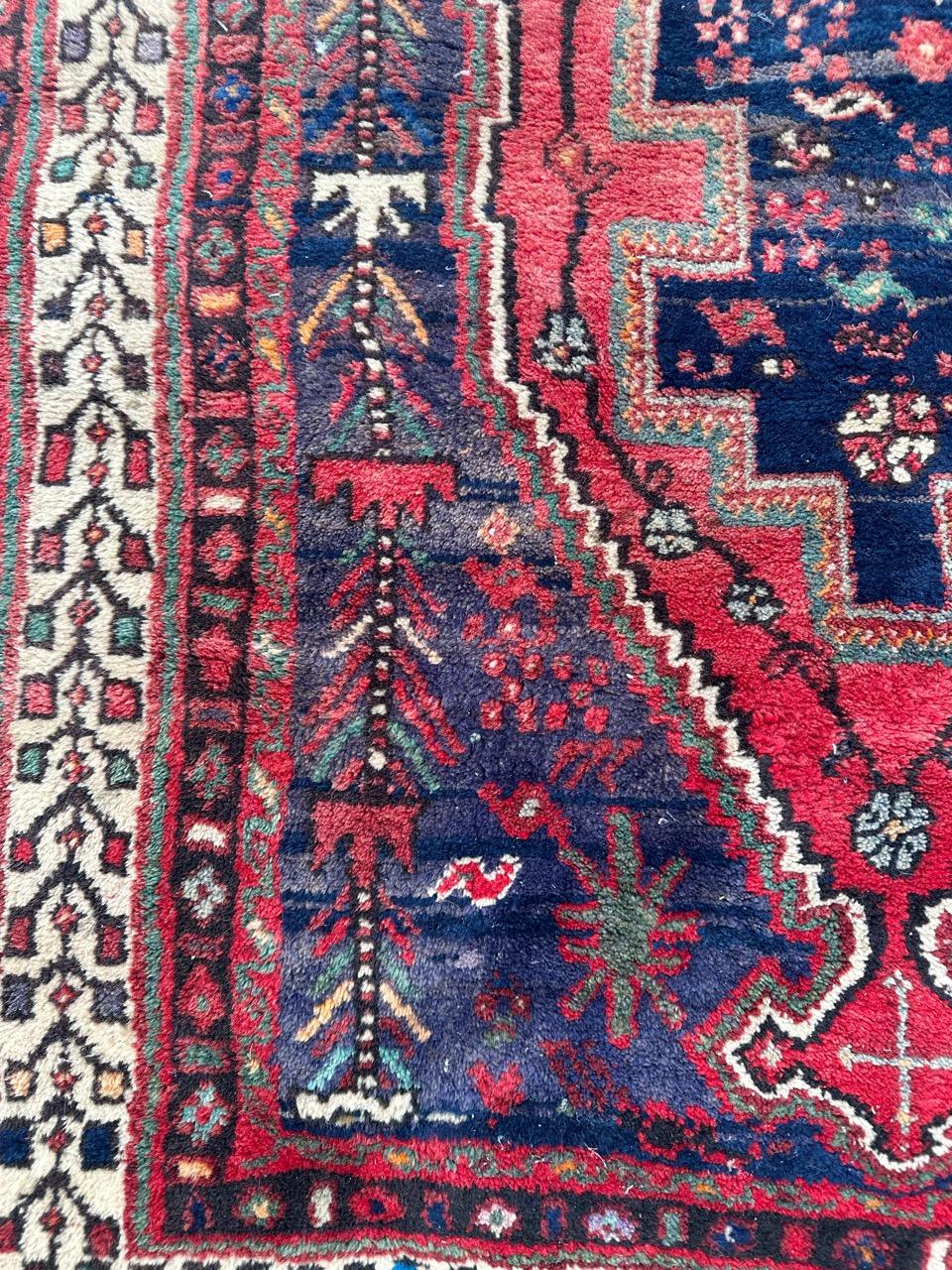 Bobyrug’s Pretty vintage Afshar rug For Sale 4