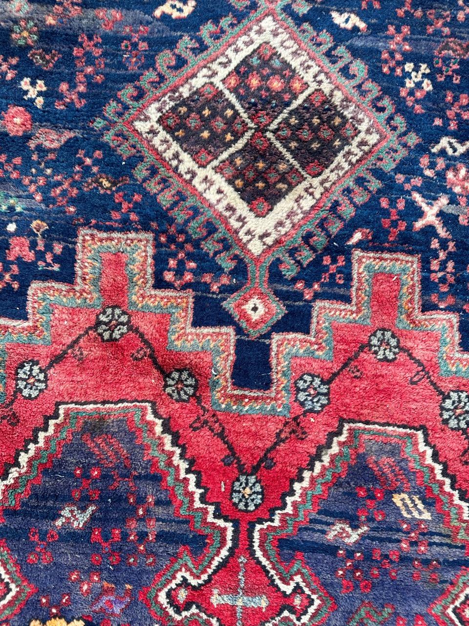 Bobyrug’s Pretty vintage Afshar rug For Sale 5