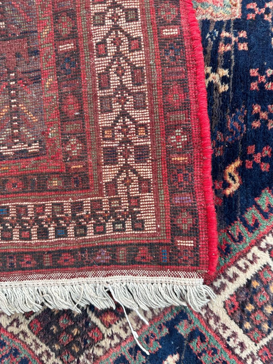 Bobyrug’s Pretty vintage Afshar rug For Sale 12