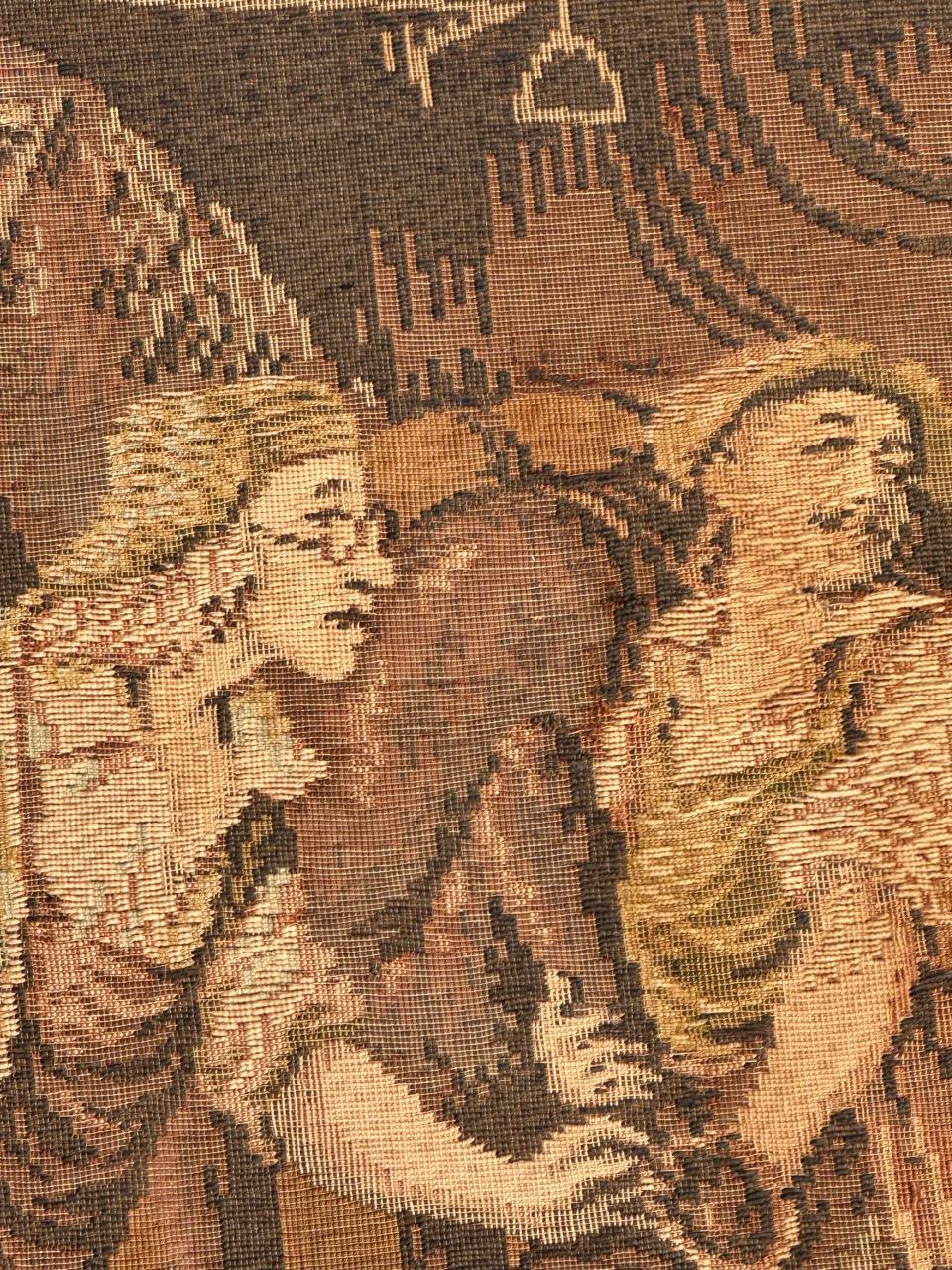 Pretty Vintage Jacquard-Wandteppich im Aubusson-Stil im Angebot 3