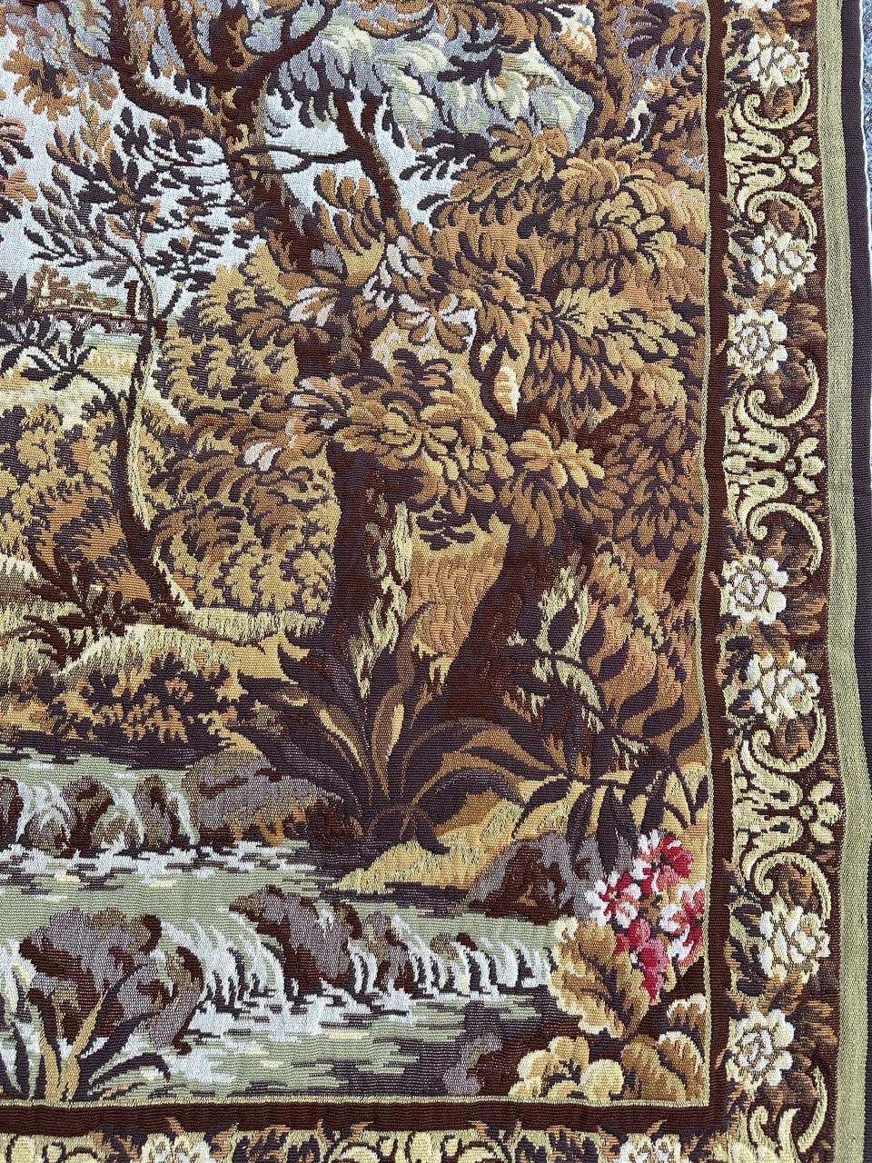Pretty Vintage Jacquard-Wandteppich im Aubusson-Stil im Angebot 4