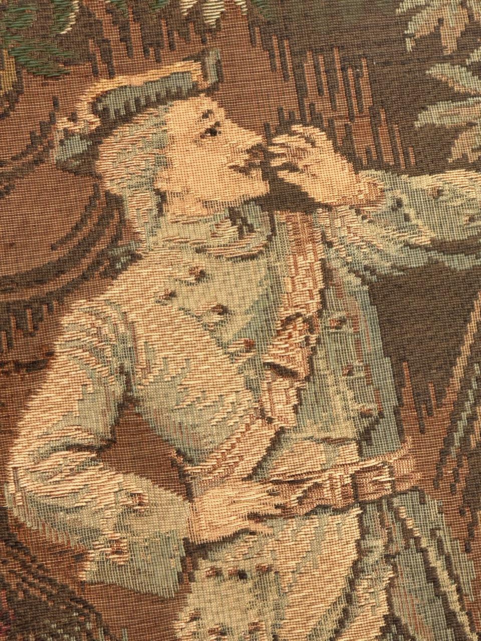 Pretty Vintage Jacquard-Wandteppich im Aubusson-Stil im Angebot 4