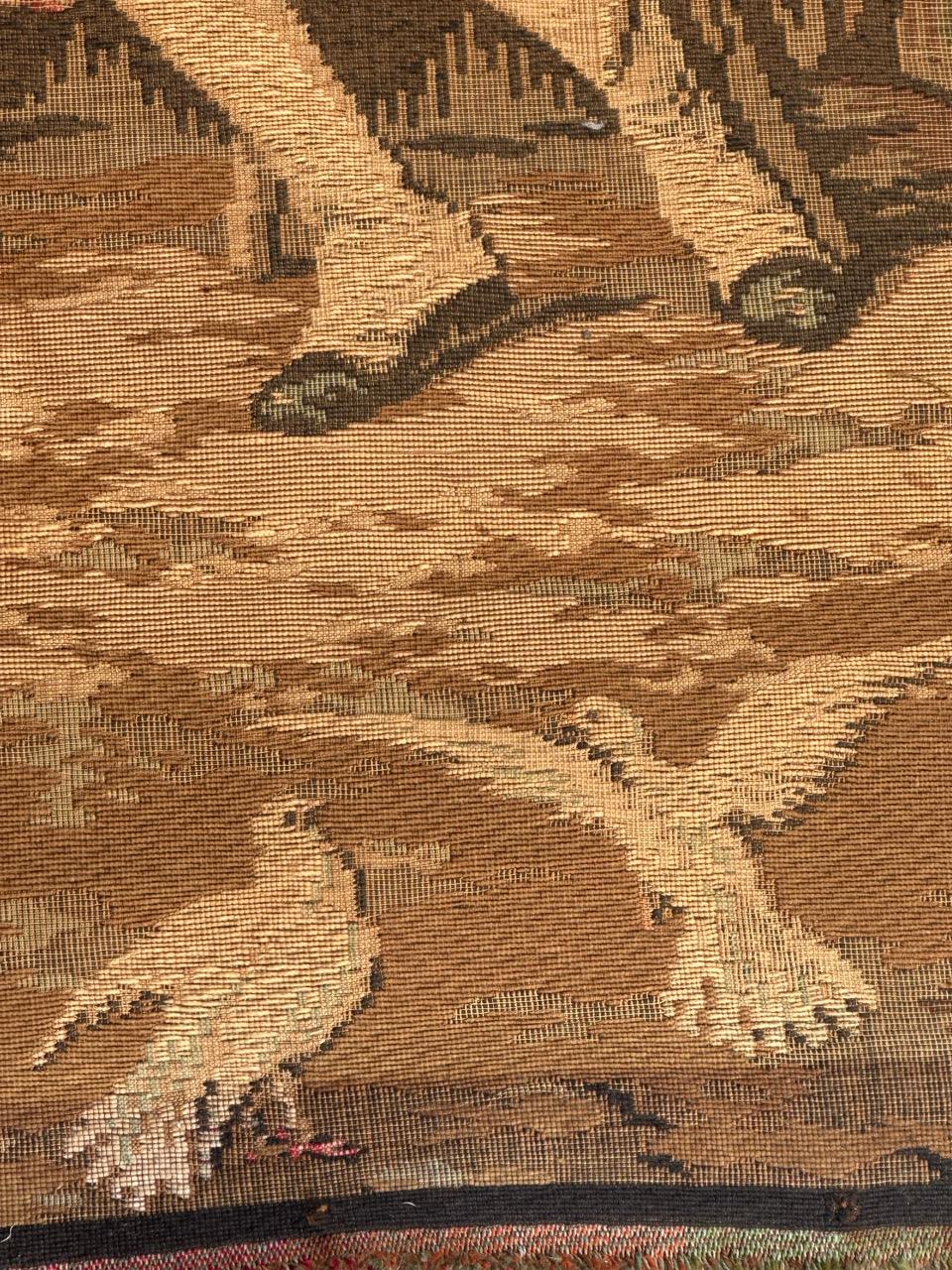 Pretty Vintage Jacquard-Wandteppich im Aubusson-Stil im Angebot 6