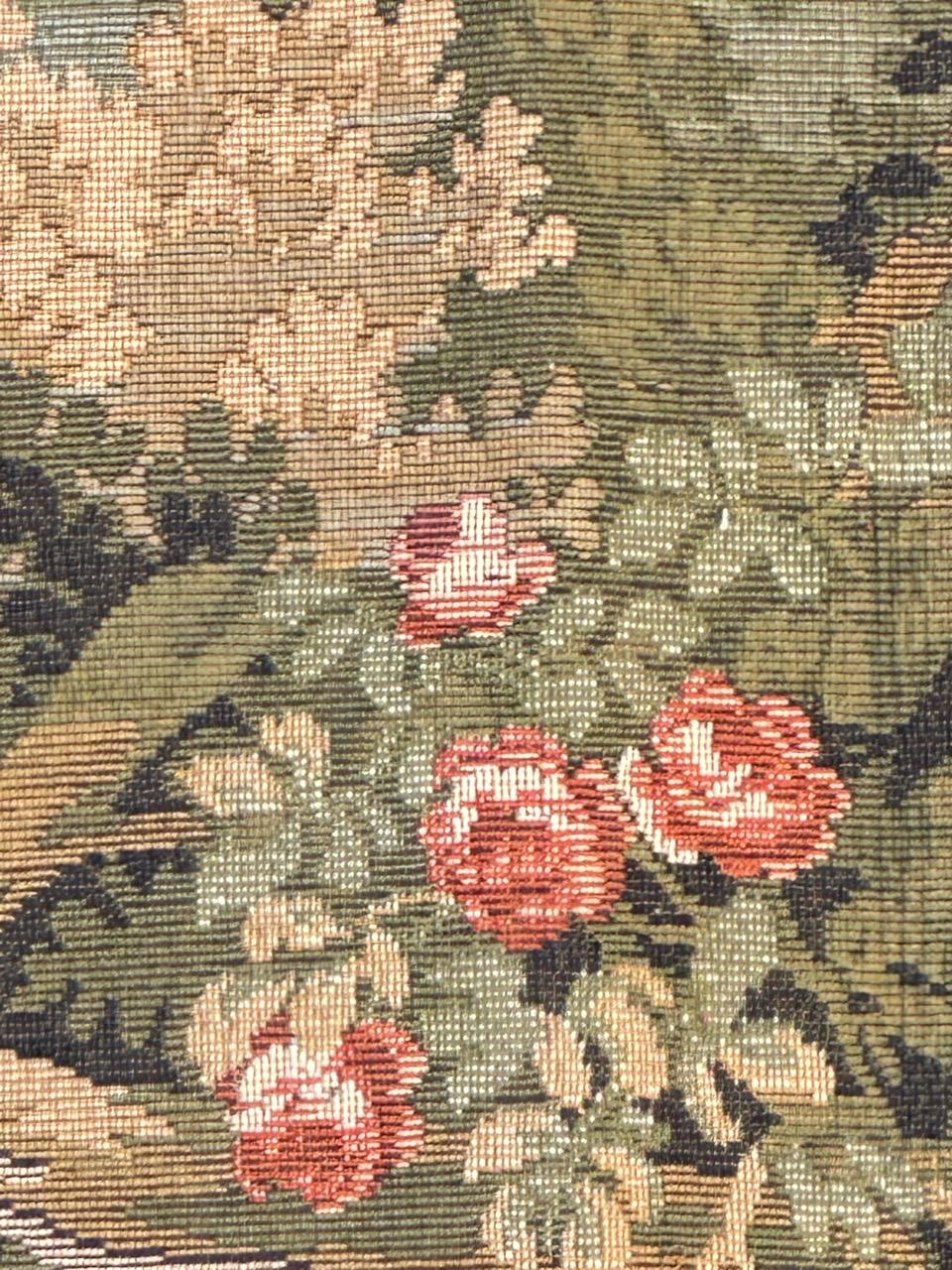 Grazioso arazzo jacquard stile Aubusson d'epoca in vendita 7