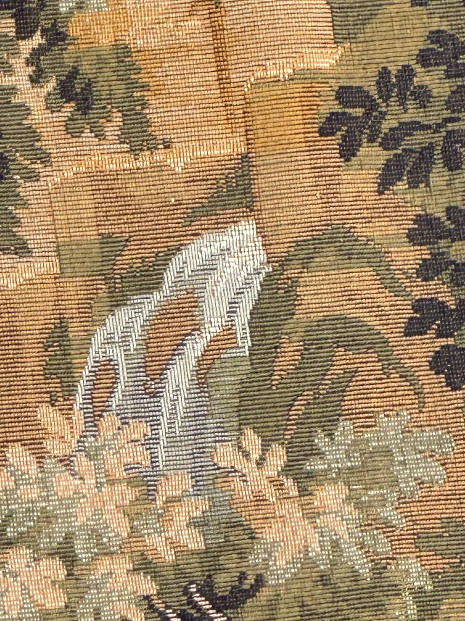 Grazioso arazzo jacquard stile Aubusson d'epoca in vendita 9