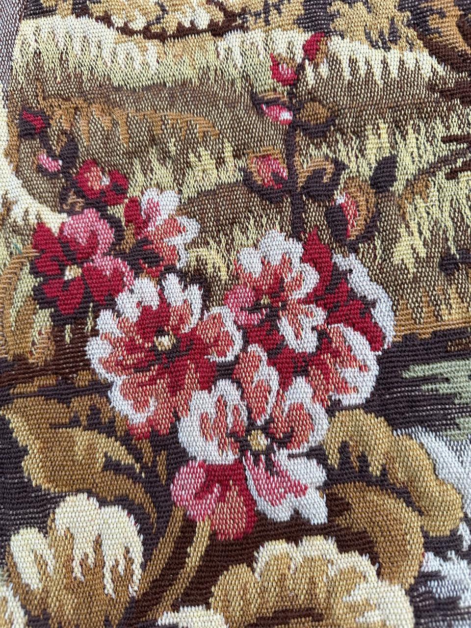 Pretty Vintage Jacquard-Wandteppich im Aubusson-Stil im Angebot 9